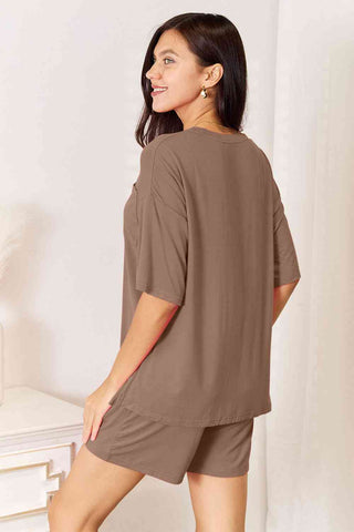 Soft Rayon Half Sleeve Top and Shorts Set 5 Colors