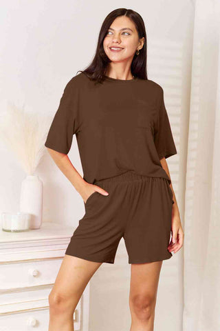 Soft Rayon Half Sleeve Top and Shorts Set 5 Colors