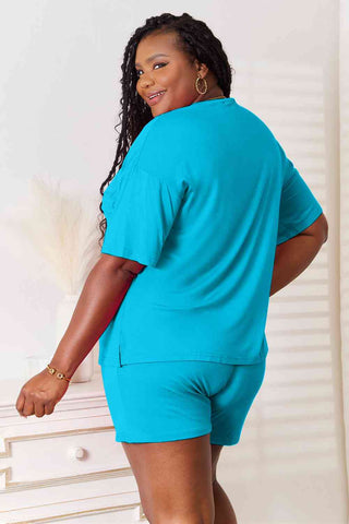 Soft Rayon Half Sleeve Top and Shorts Set 5 Colors