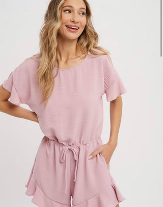 Pretty in Pink Ruffle Romper