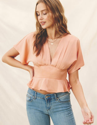 Victoria Cinched and Flared Blouse