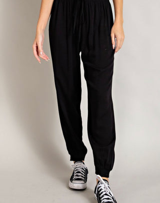 Favorite Woven Joggers in Black